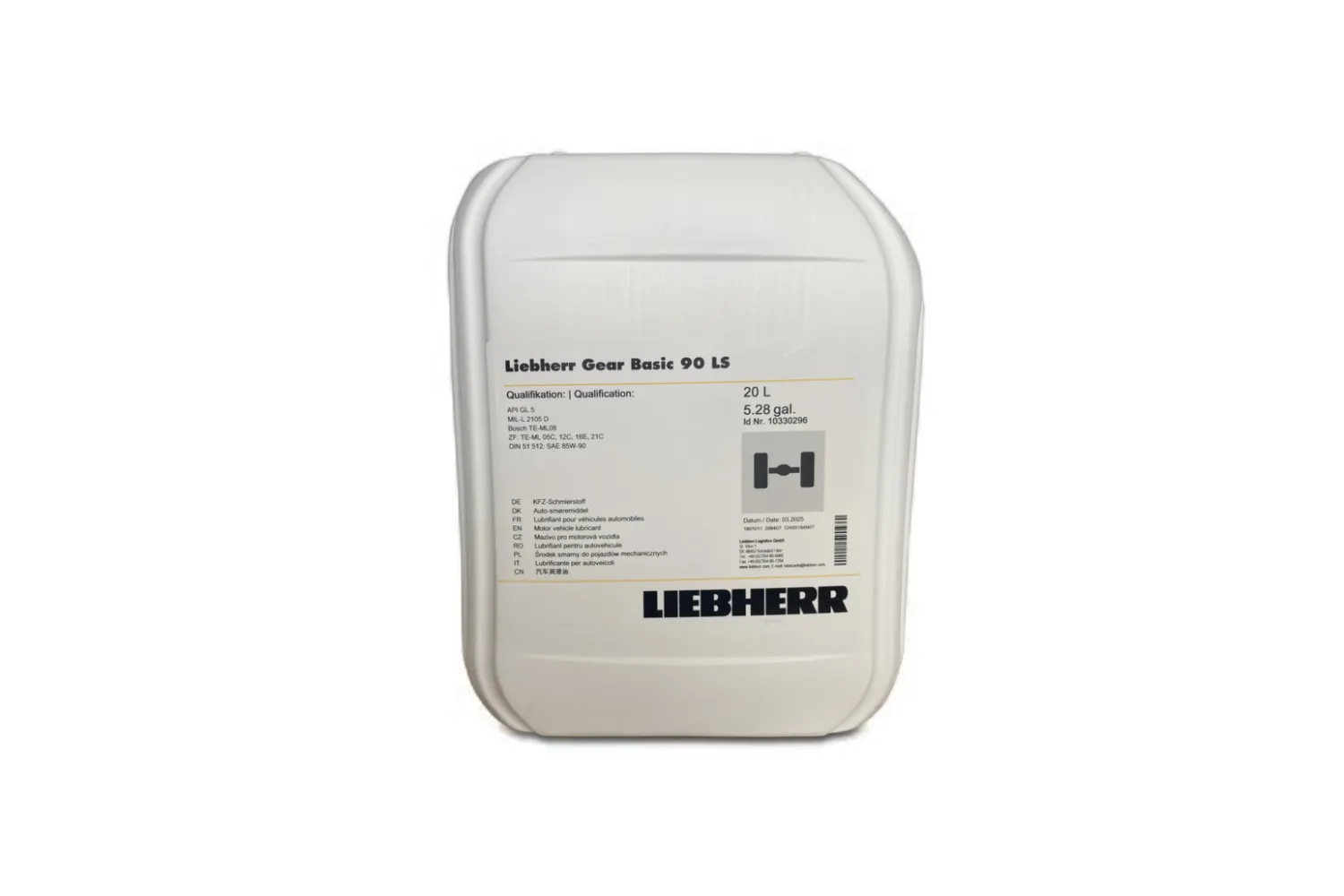 ULEI LIEBHERR AXLE AND GEAR OIL 20 LITRI # 12219887