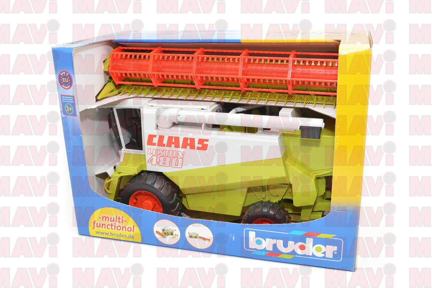 Jucarie Bruder, combina de treierat Claas Lexion 480, 1:16, 450x370x220 mm # 02120