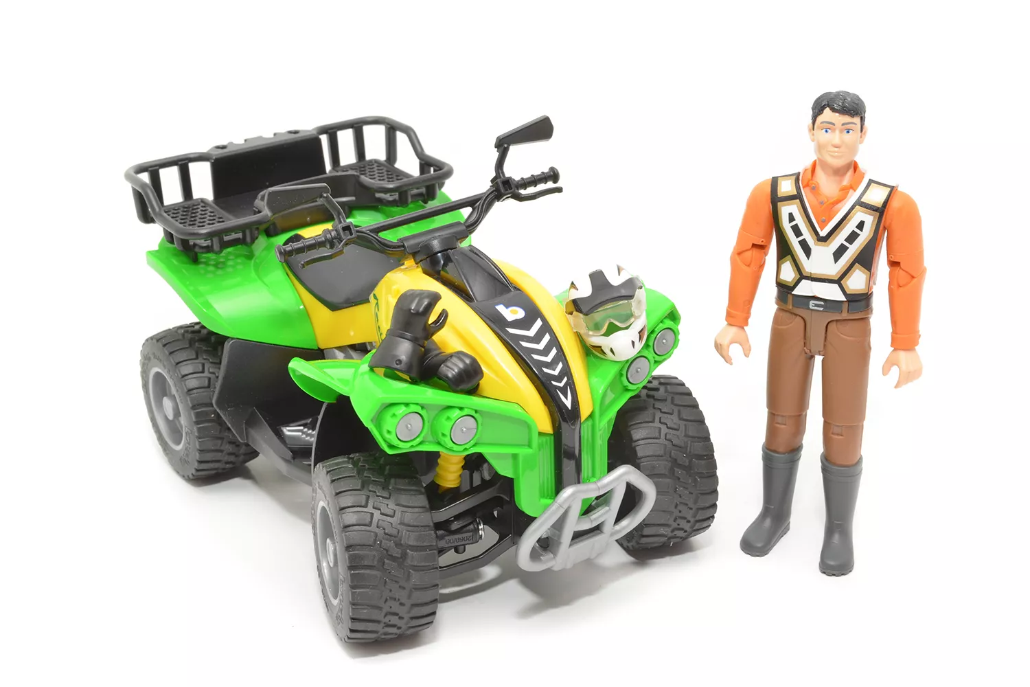 Jucarie Bruder, ATV cu sofer, 1:16, 160x93x93 mm # 6300