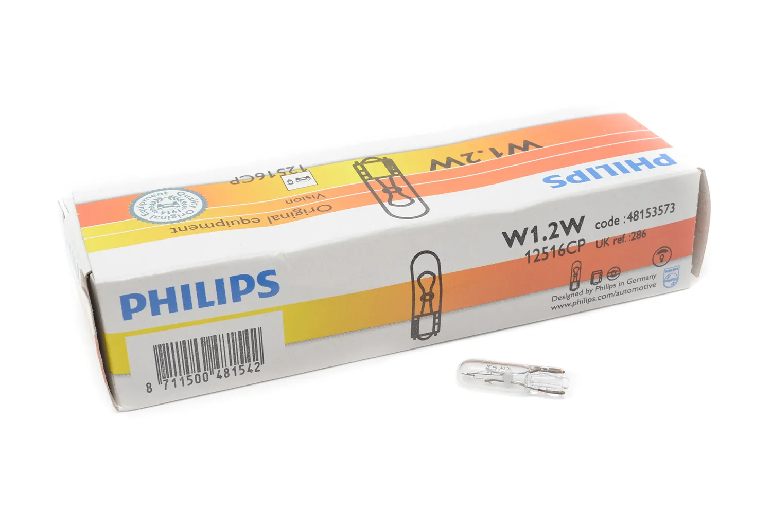 Bec Fara Soclu 12Vx1.2W Philips # 12516Cp