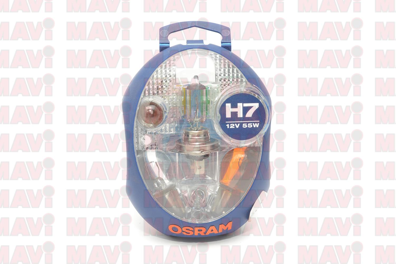 Set Becuri H7 Eurobox Osram