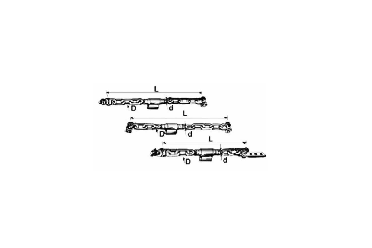 Ajustor Lant CPl Lg.635-20X2.5 D.14 # Atc635 mm # Atc635 mm