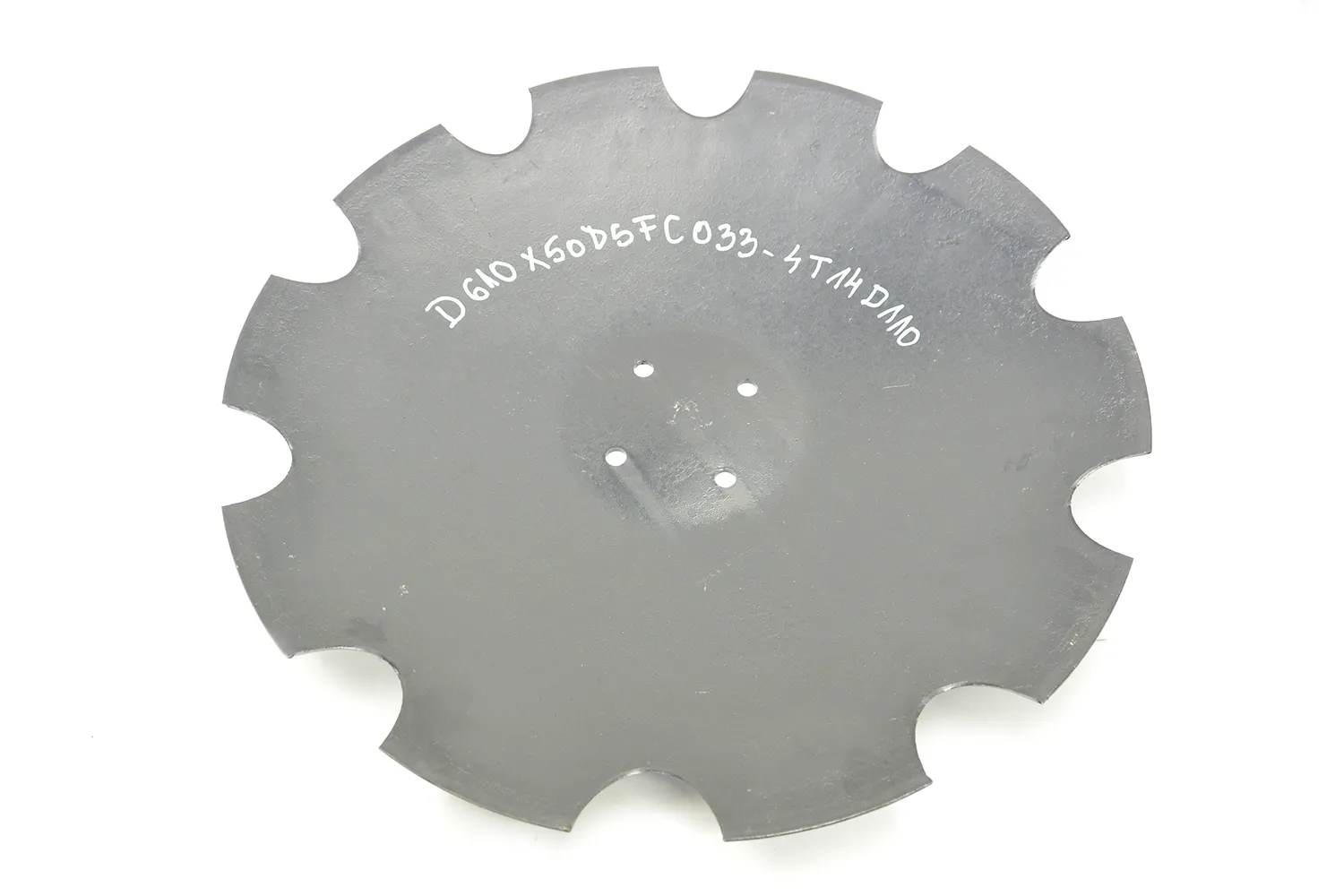 Disc crestat OFAS cu 4 gauri rotunde, diametru 610 mm, grosime 5 mm, marime gaura 15 mm