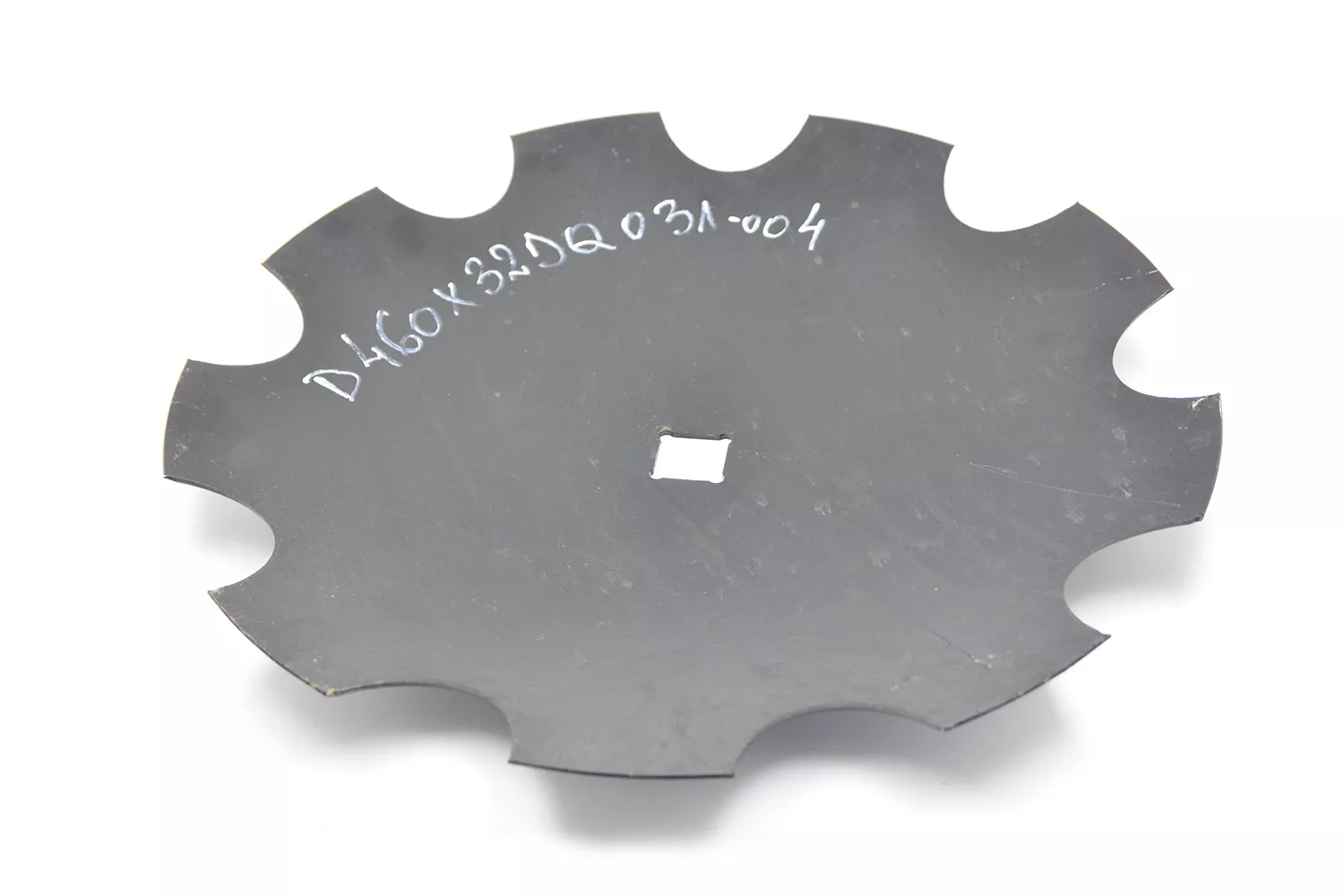 Disc crestat OFAS cu gaura patrata, diametru 460 mm, grosime 3.2 mm, marime gaura 31 mm