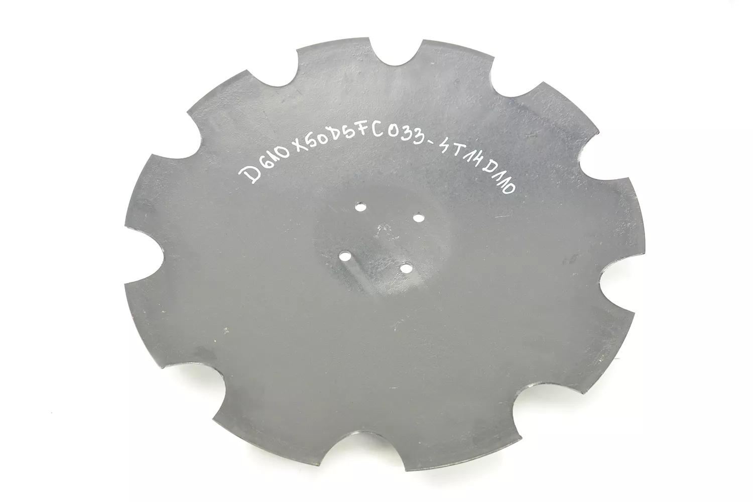 Disc crestat OFAS cu 4 gauri rotunde, diametru 580 mm, grosime 6 mm, marime gaura 13 mm