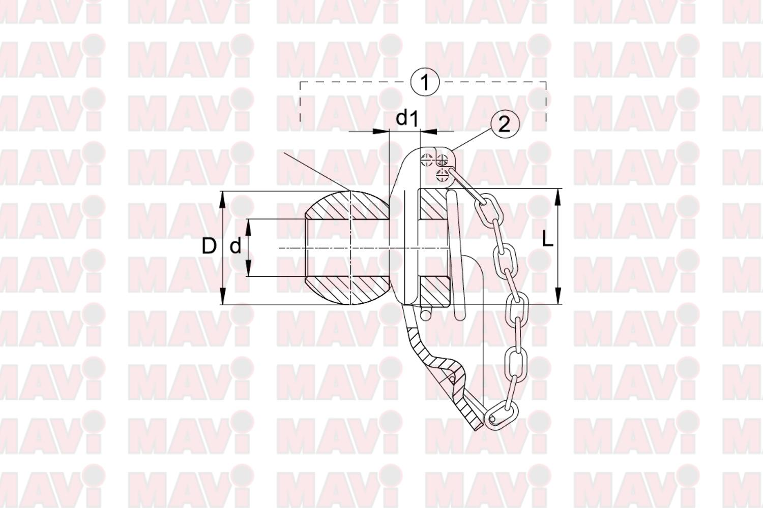 Bila Cu Con De Ghidare Kp Cat 3 12 Fe/Zn12C WALTERSCHEID # 1099034