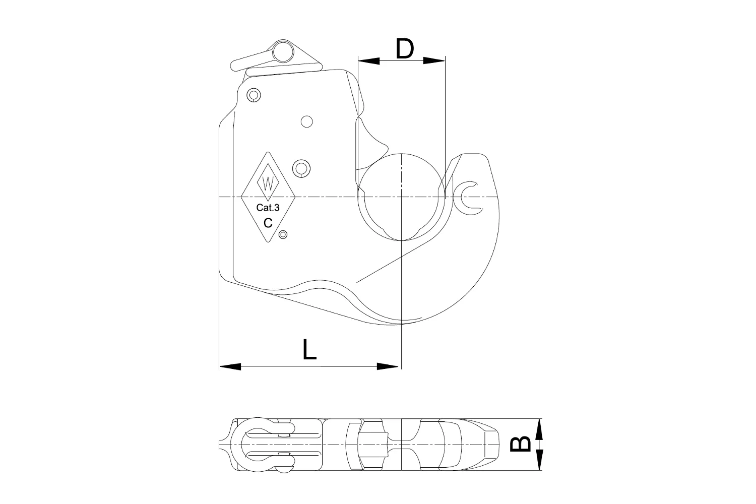 Carlig Pentru Tirant Cat 4 WALTERSCHEID # 1309746