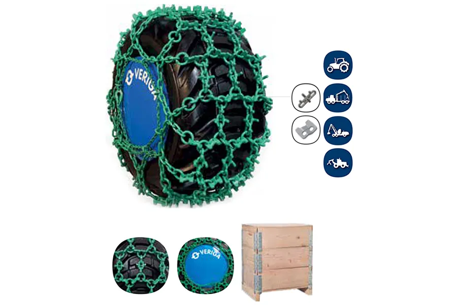 Set plasa lant antiderapant Veriga,  18.4-26, grosime 11 mm, forestier, U-protect-f UF-360 # 32912 / 38202 / 42419