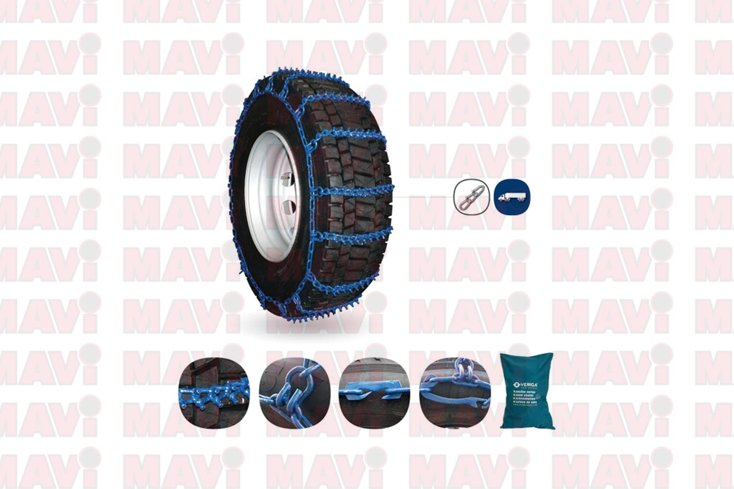 Set plasa lant antiderapant Veriga, 315/80-22.5, grosime 7 mm, camion, Nordkapp NK 39 # 29917