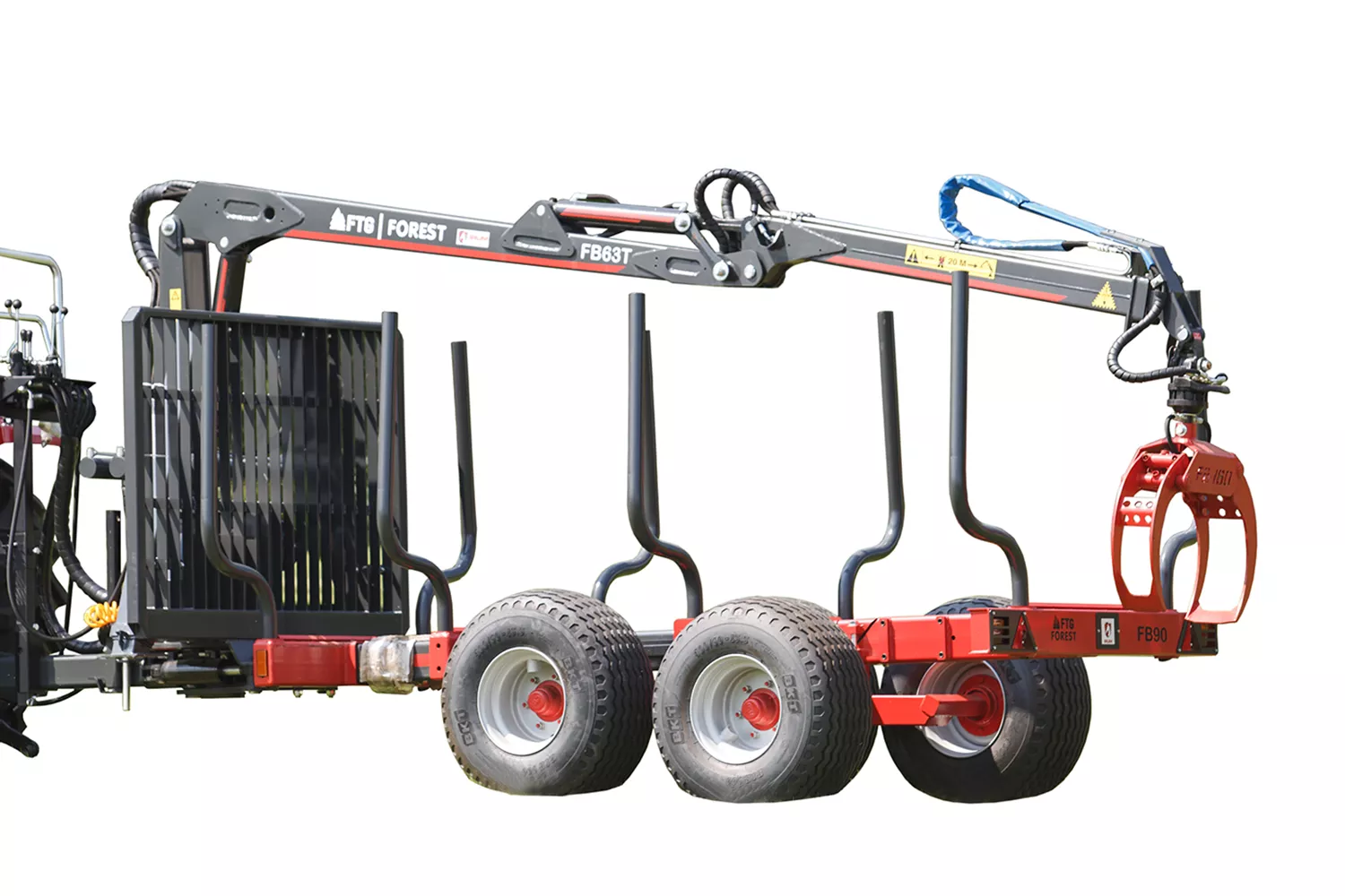 Remorca Forestiera Fb 90 Cu Brat De Incarcare Fb63T Ftg