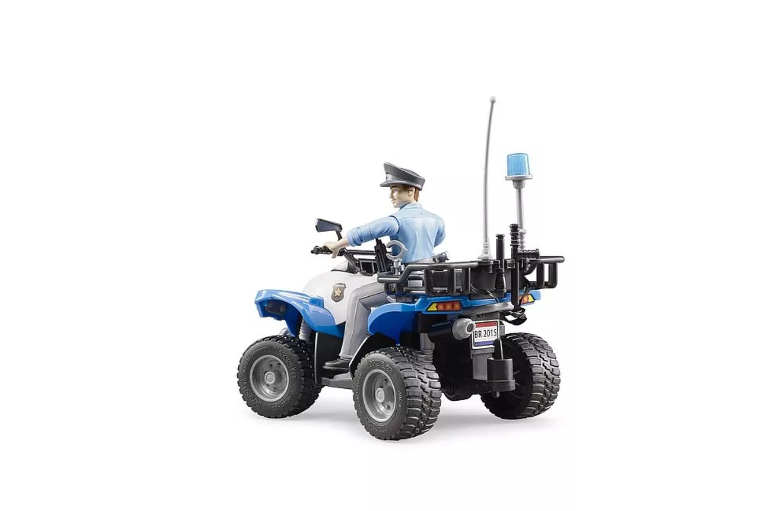 Jucarie Bruder, atv de politie cu figurina barbat politist, 1:16, 160x93x93 mm # 63010