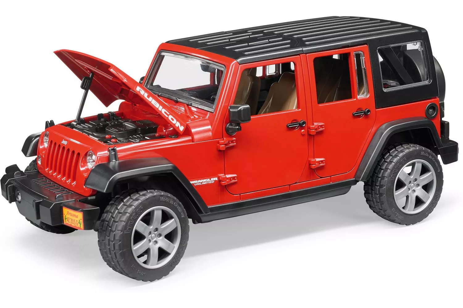 Jucarie Bruder, Jeep Wrangler Unilimited Rubicon, 1:16, 329x144x142 mm # 02525