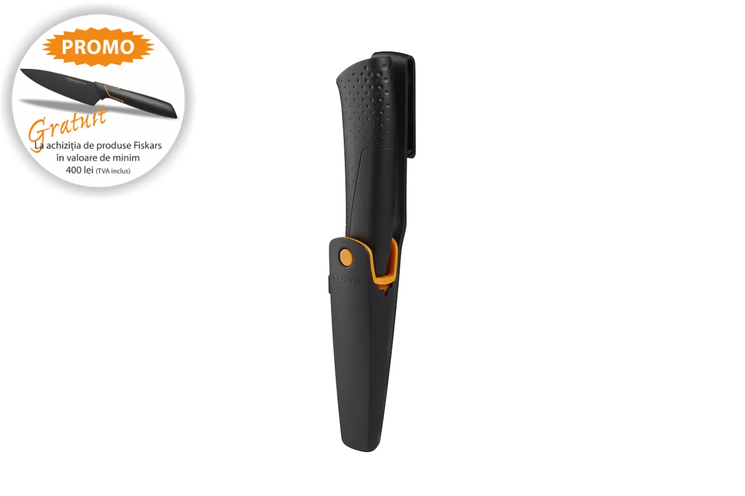 Cutit Utilitar Cu Ascutitor Fiskars # 1560162 / 1023617