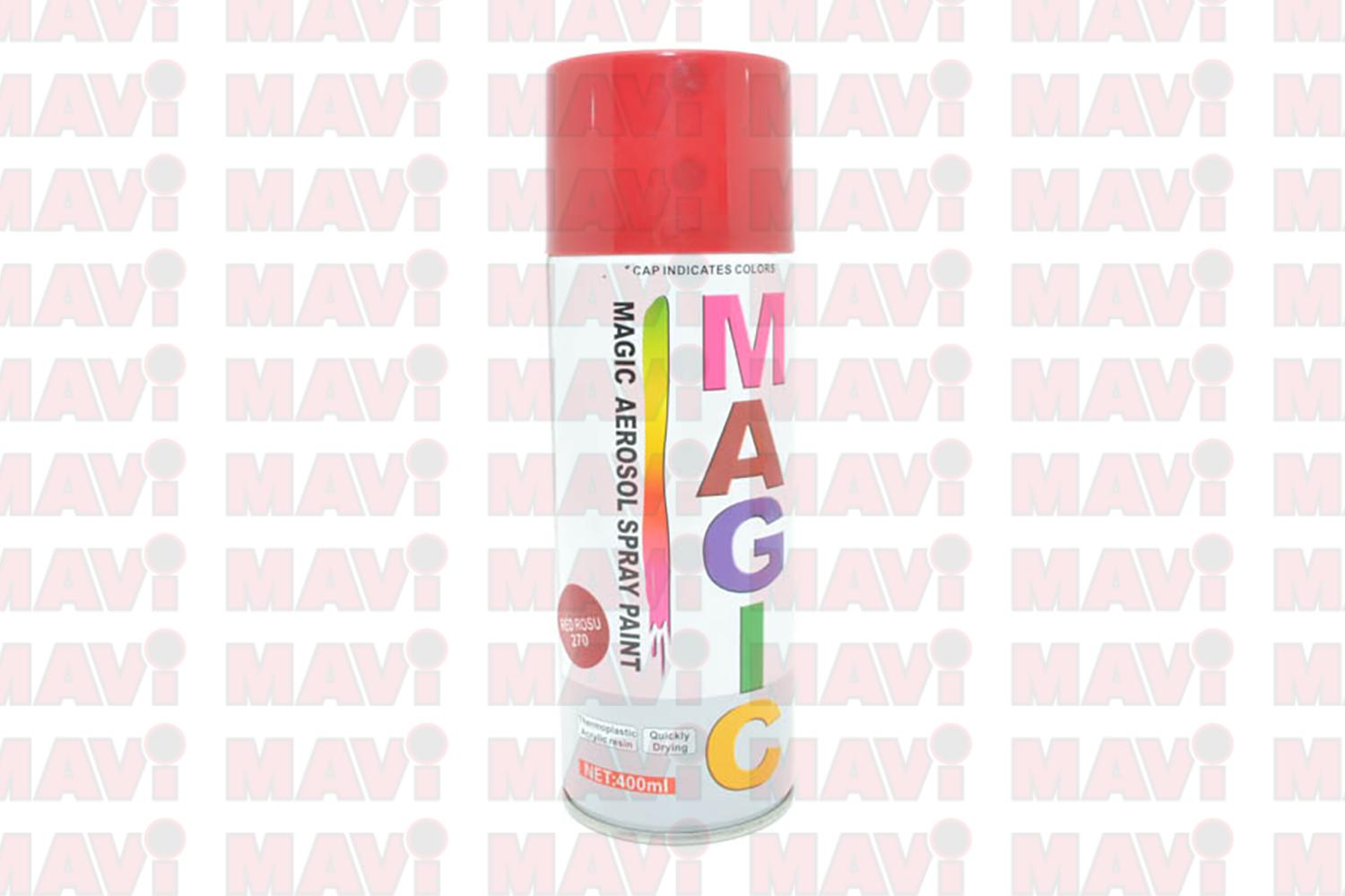 Solutii chimice si vopsele -Spray vopsea rosu 270 Magic- MAVI