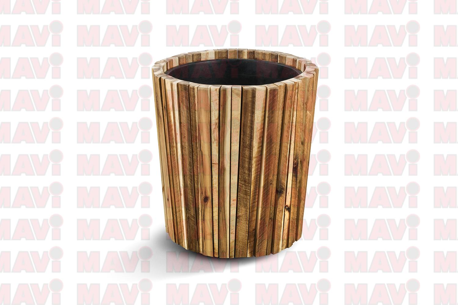 Ghiveci Marrone Verticale Pot, 38x40 cm, salcam # F1486