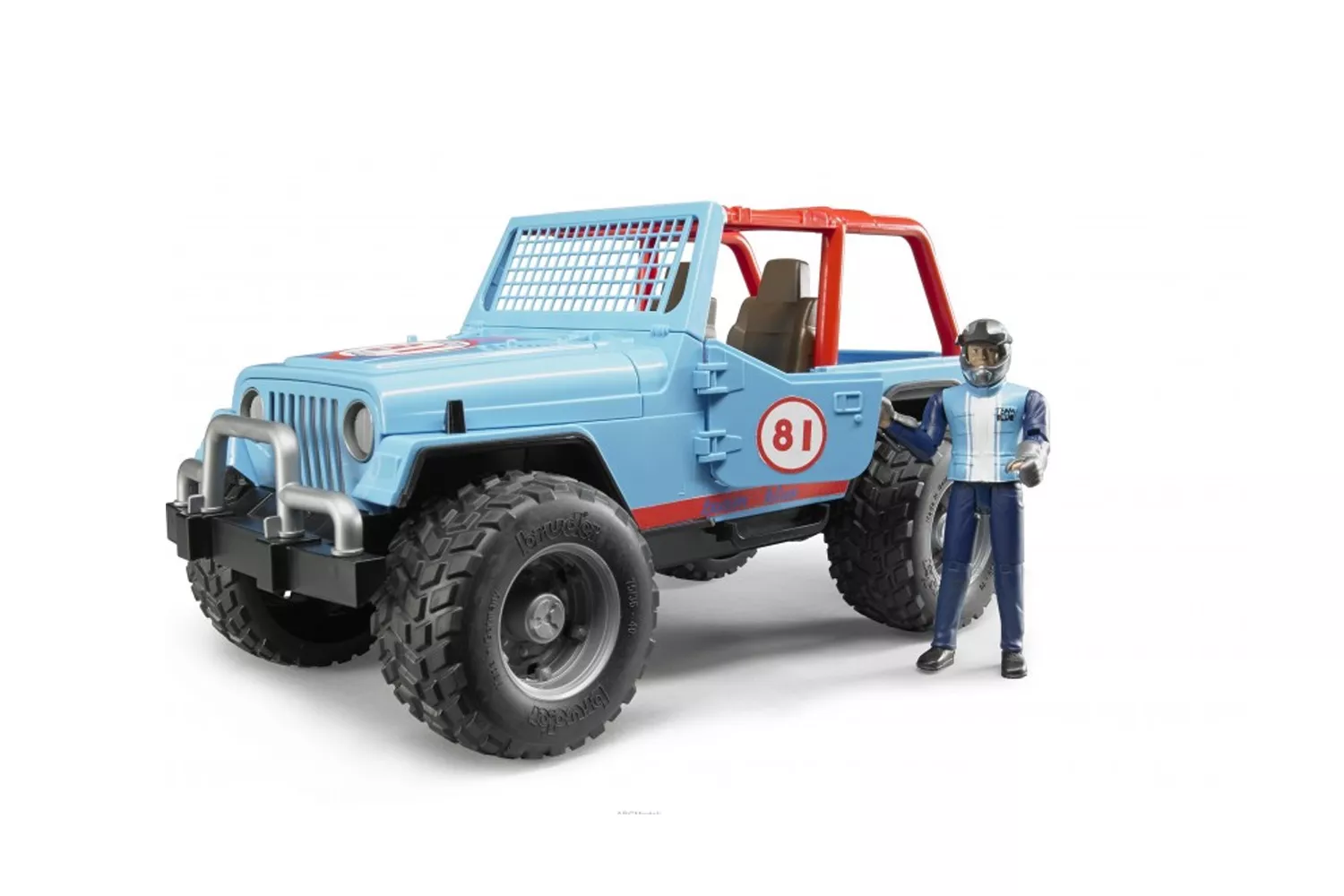 Jucarie Bruder, Jeep Cross Country Rancer albastru, 1:16, 295x150x150 mm # 02541