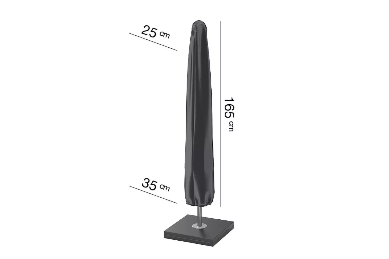 Husa de protectie pentru umbrela terasa si gradina AeroCover, 165X25/35 cm # 7982