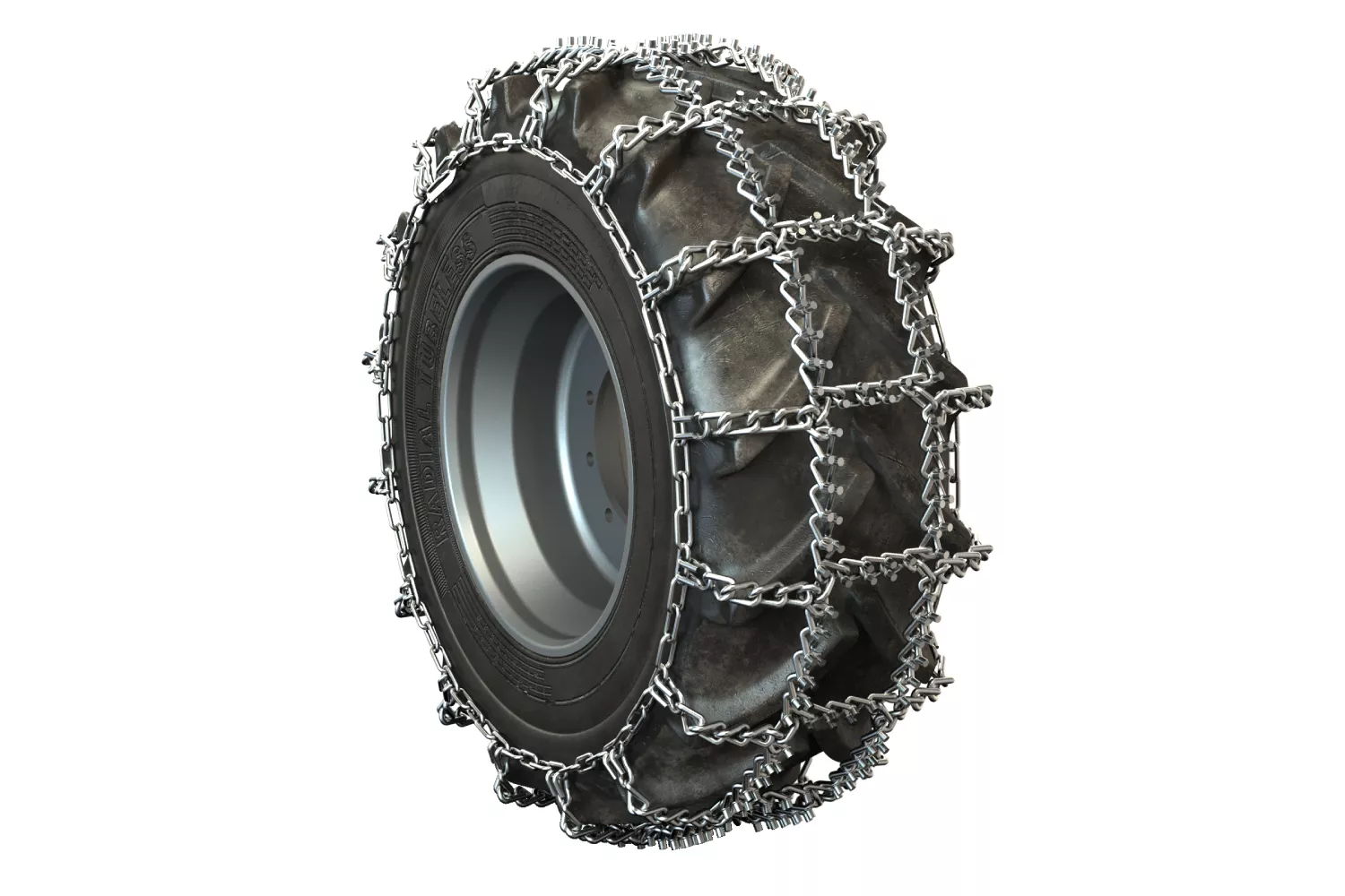 Set plasa lant antiderapant Veriga, 12.4-28, grosime 10 mm, Tractor forestier, Grip Stud Gs 810 # 33411