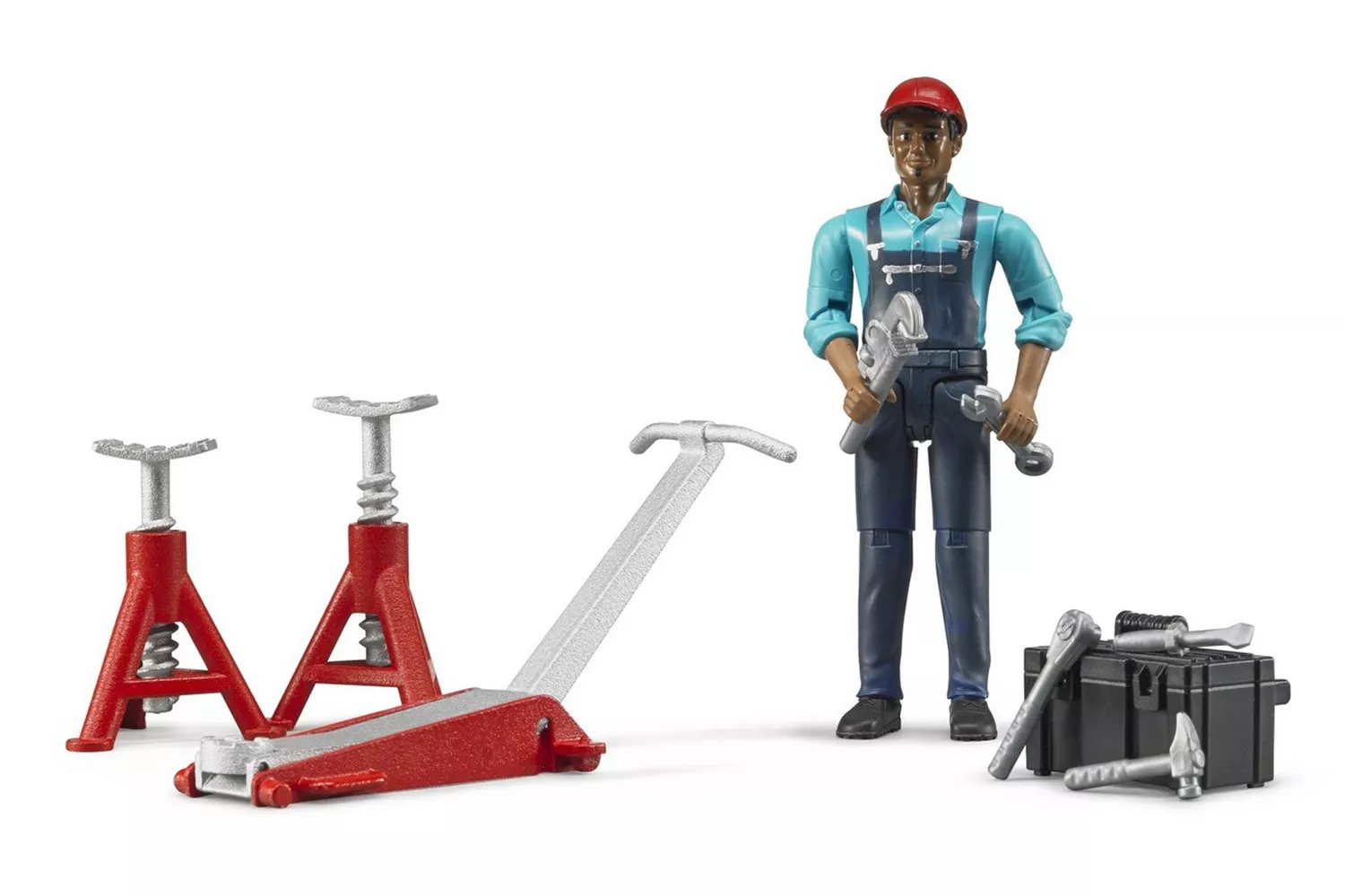 Jucarie Bruder figurina barbat mecanic auto si accesorii, 1:16 # 62100