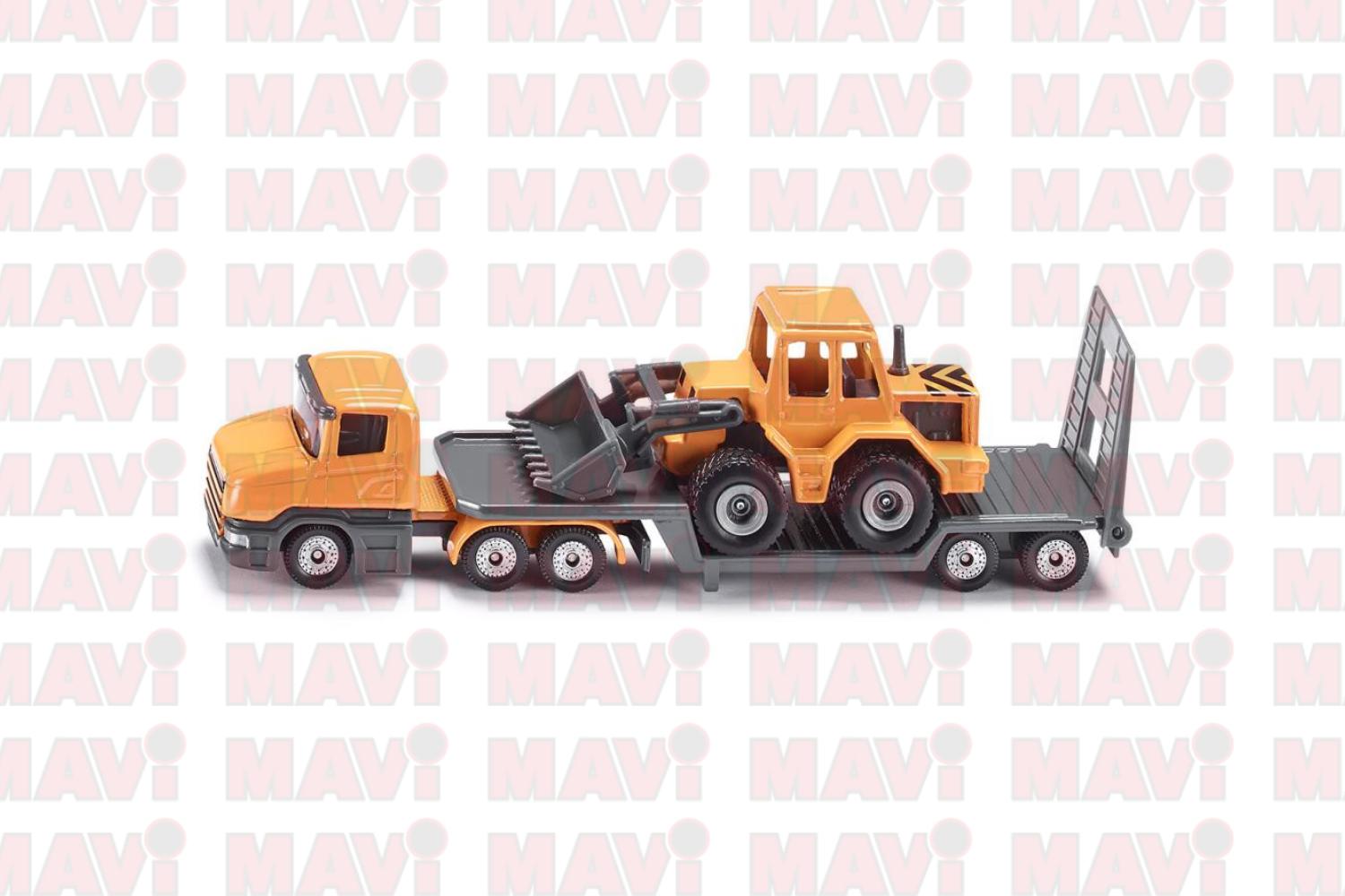 Jucarie Siku camion cu platforma joasa 1:87, 163x36x46 mm # 1616