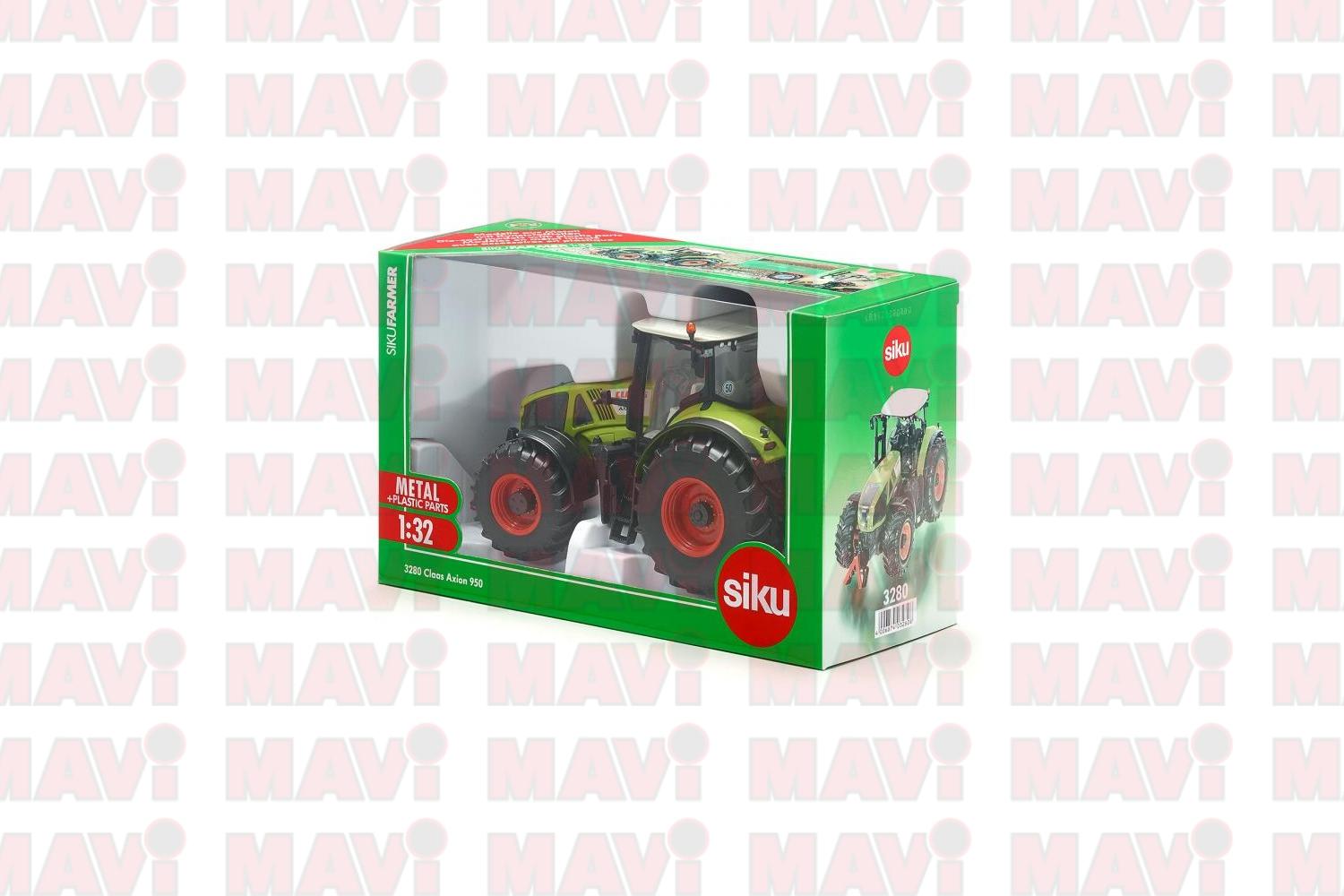 Jucarie Siku tractor Claas Axion 950 1:32, 250x151x102 mm # 3280