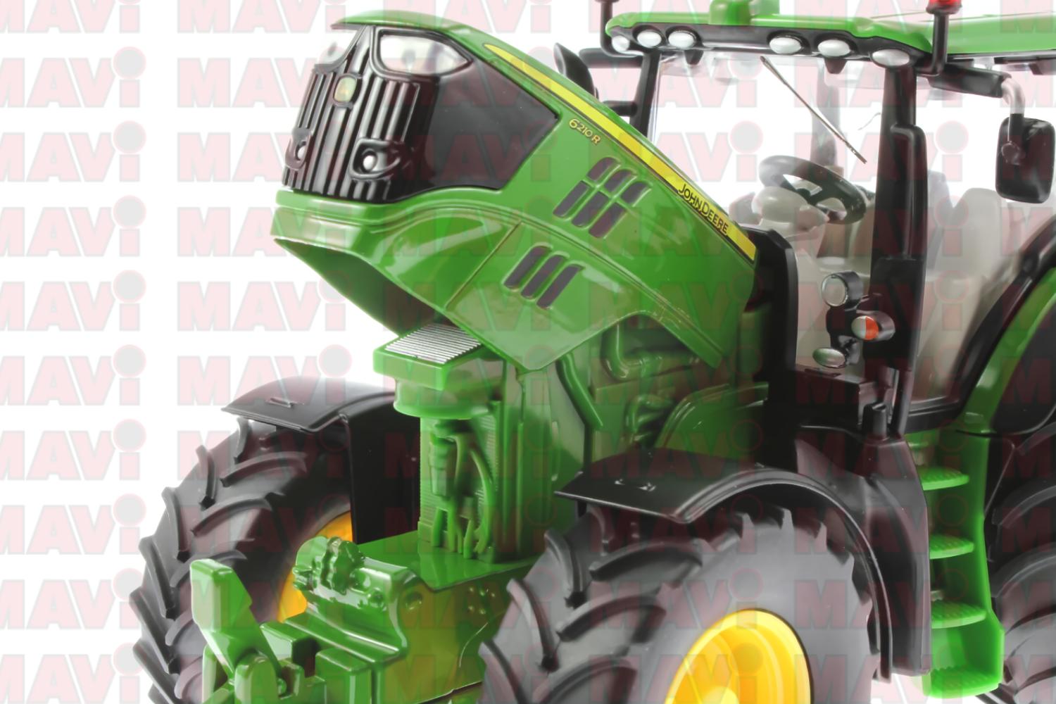 Jucarie Siku tractor John Deere 6210 R 1:32, 250x151x102 mm # 3282
