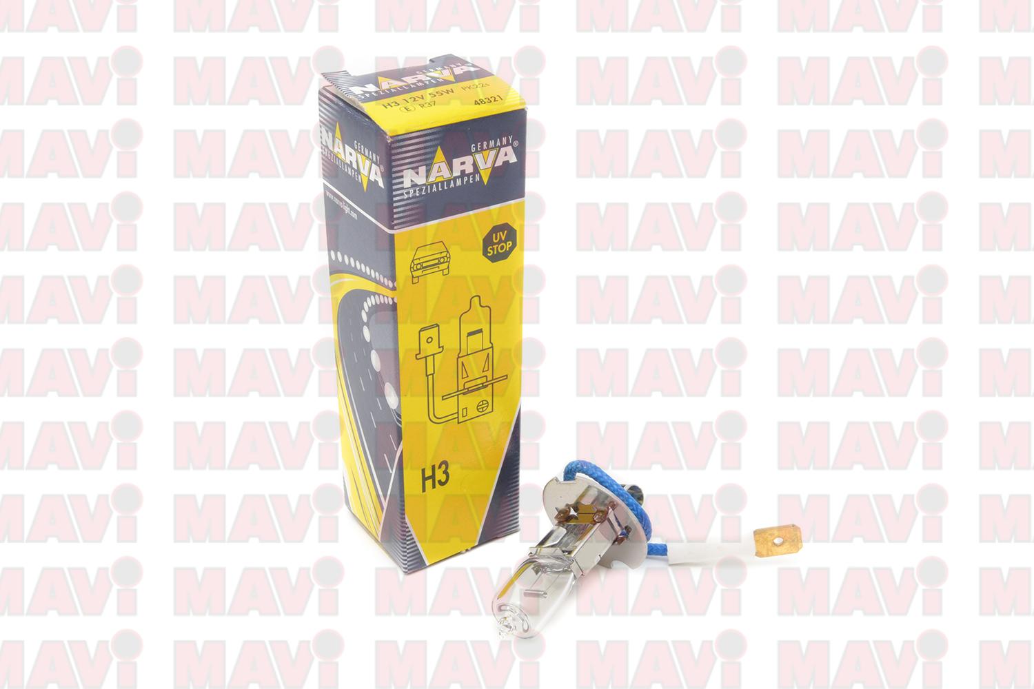 Bec Proiector H3 12Vx55W Pk22S Narva # 48321