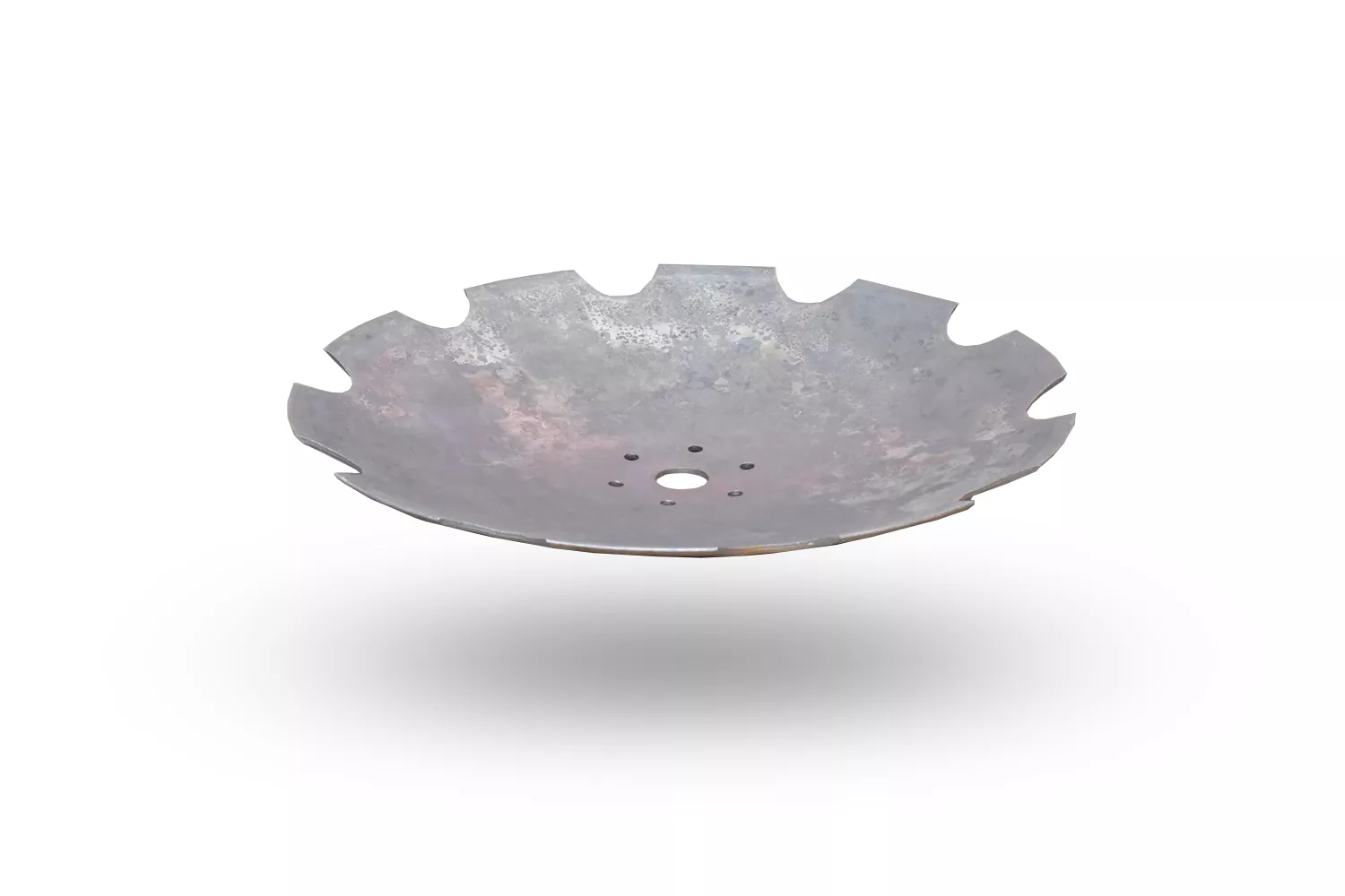 Disc crestat OFAS cu gaura centrala rotunda, 6 gauri rotunde, diametru 660 mm, grosime 6 mm, marime gaura centrala 46 mm