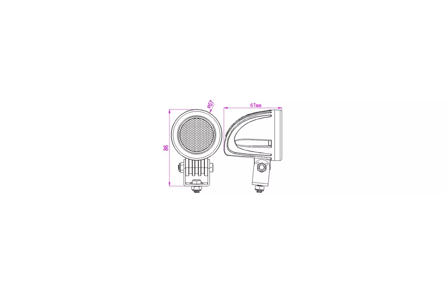 Proiector Rotund Mic # L0112