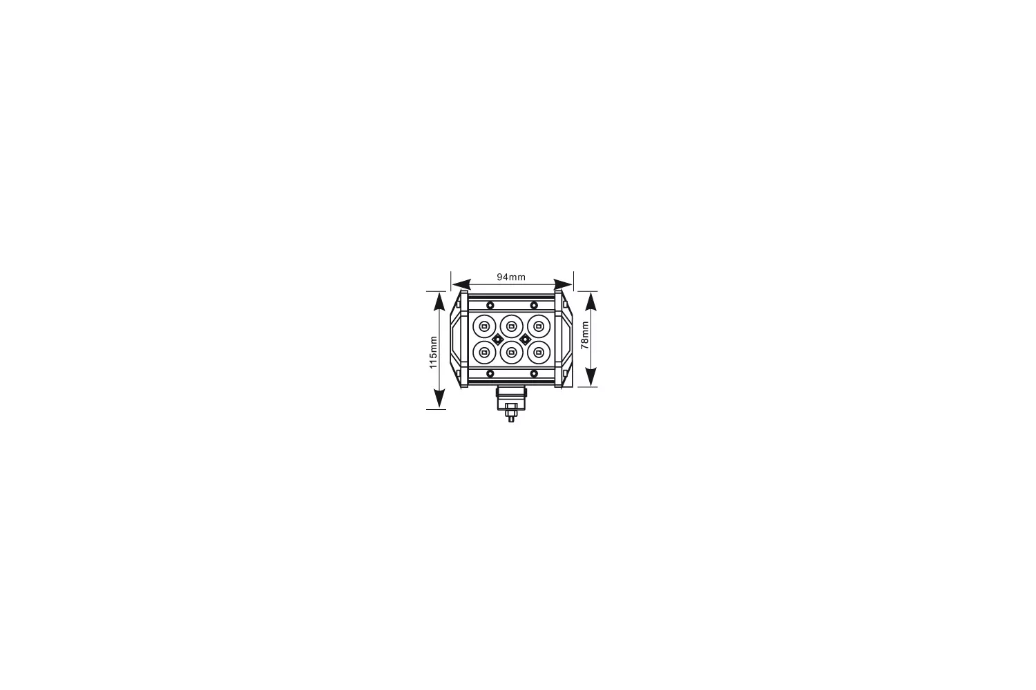 Lampa Camuflaj 18W 94 mm # Lb0031Fm
