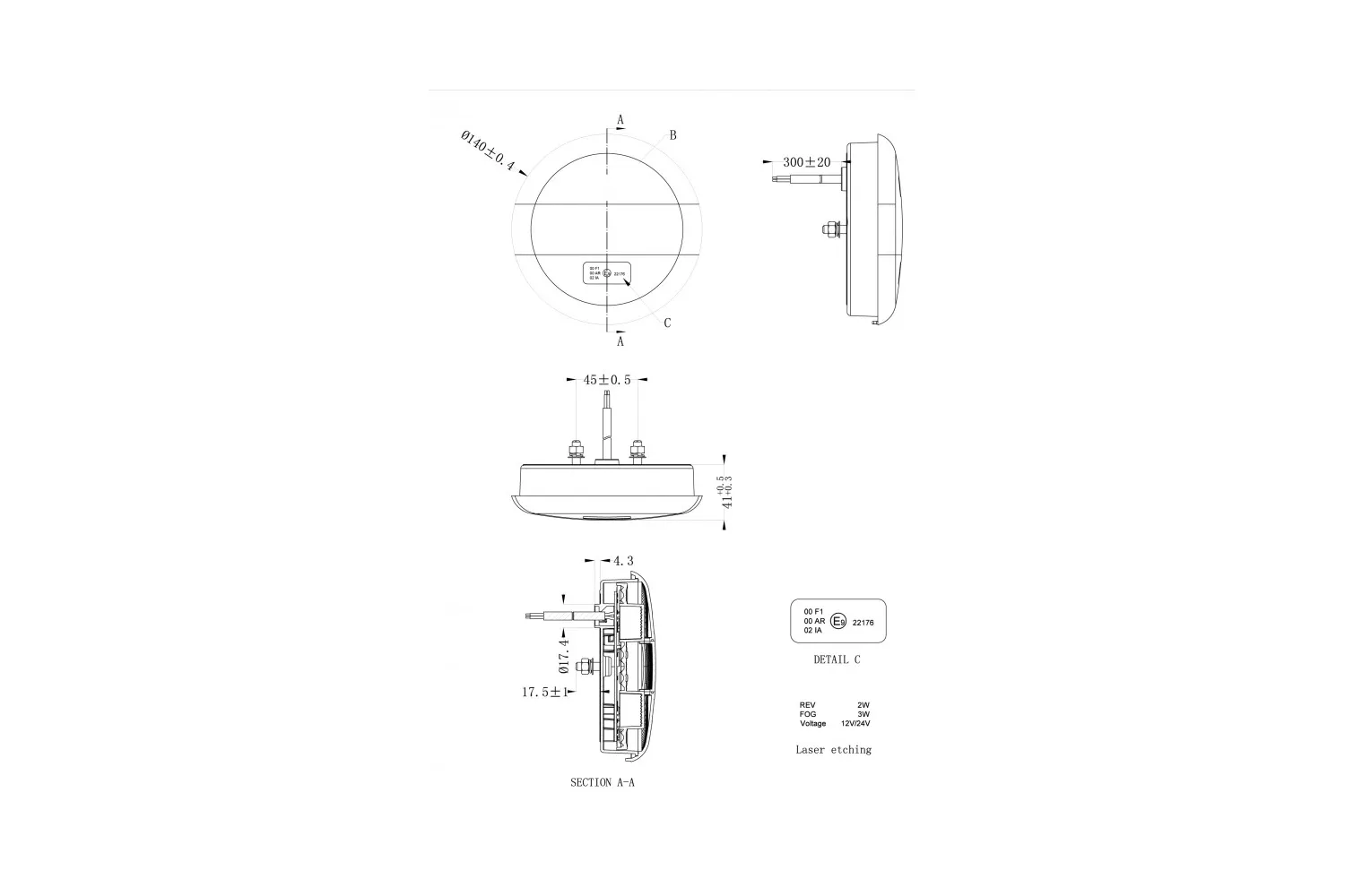Lampa Spate Kmr4 # L1867