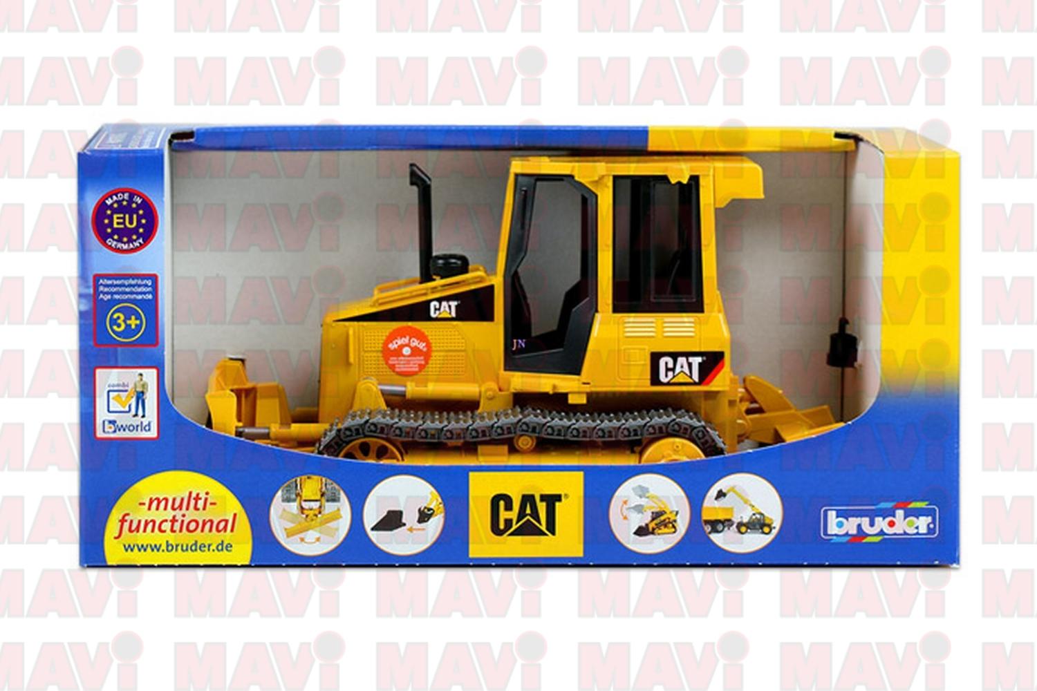 Jucarie Bruder, buldozer cu lant Caterpillar, 1:16, 303x146x158 mm # 02443