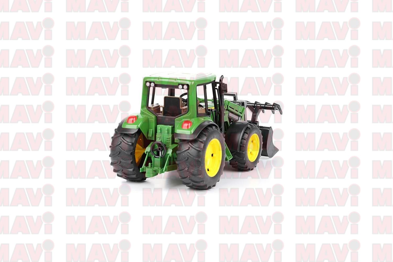 Jucarie Bruder, tractor John Deere 6920 cu incarcator frontal, 1:16, 385x165x177 mm # 02052