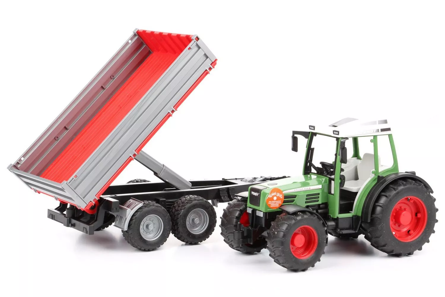 Jucarie Bruder, tractor Fendt 209 S cu remorca, 1:16, 560x130x150 mm # 02104