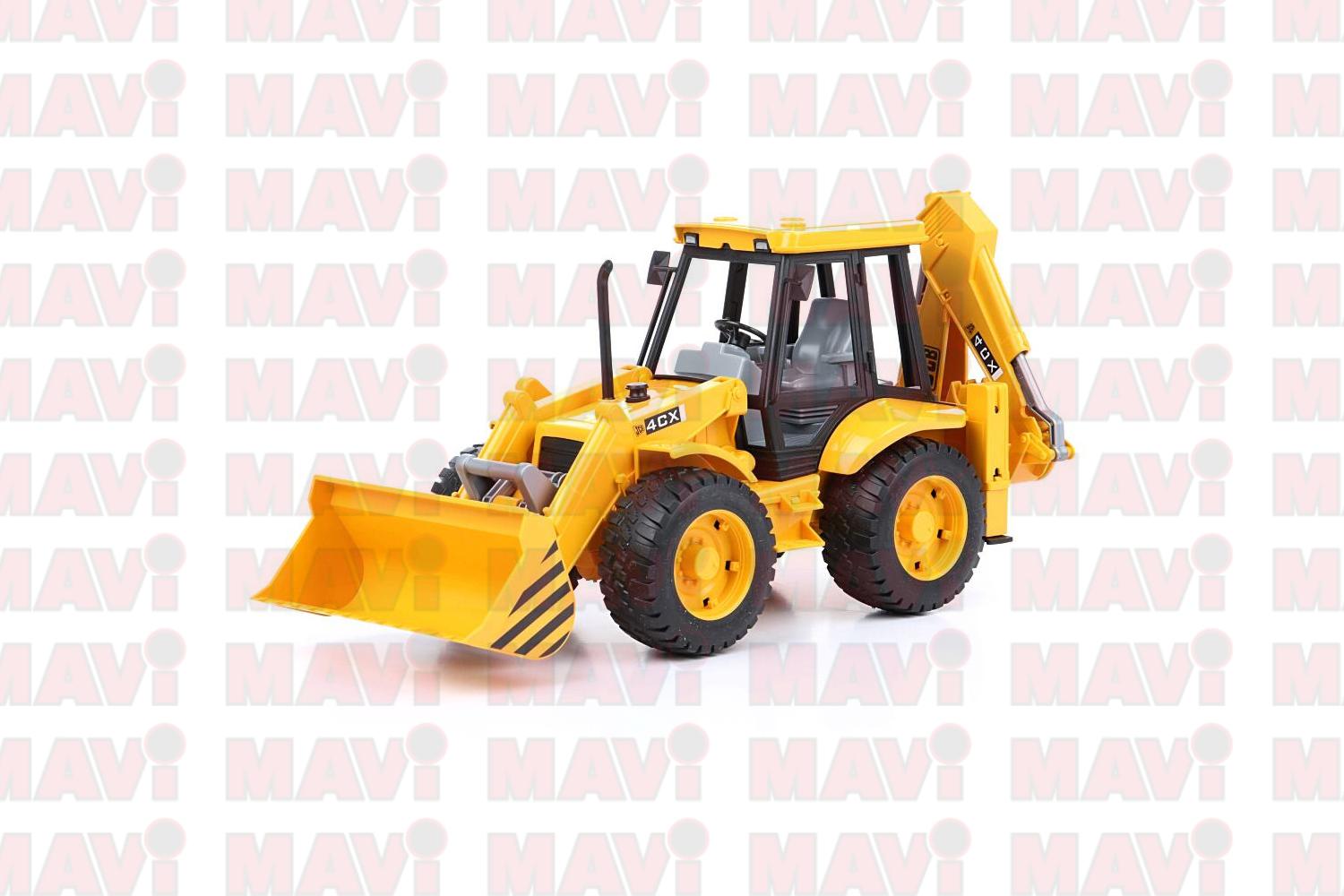 Jucarie Bruder, incarcator cu excavator Jcb Midi Cx, 1:16, 411x122x168 mm # 02427