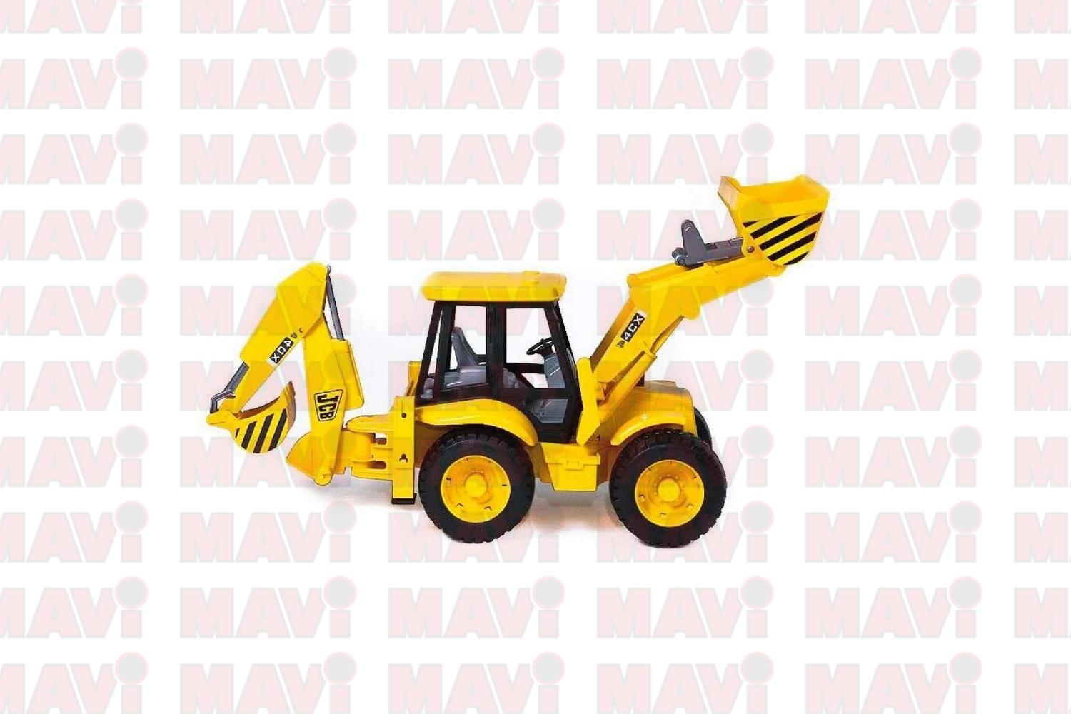 Jucarie Bruder, incarcator cu excavator Jcb Midi Cx, 1:16, 411x122x168 mm # 02427