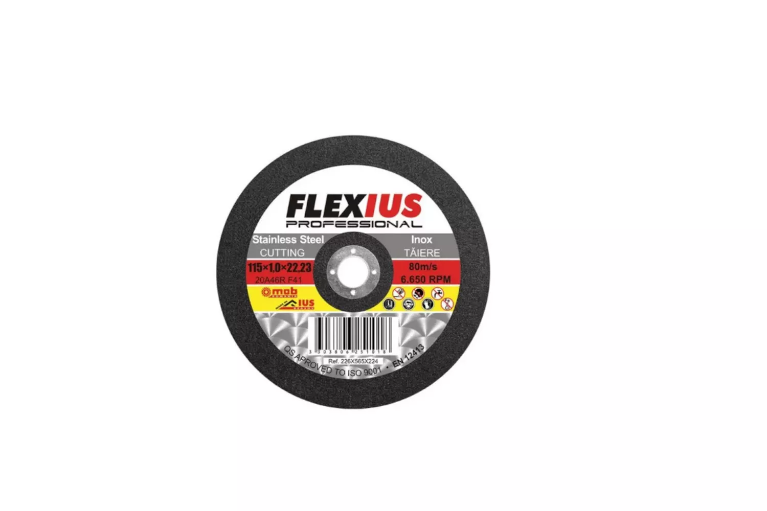 DISC ABR. TI125X1.6X22.23 # DA125X1.6TI8