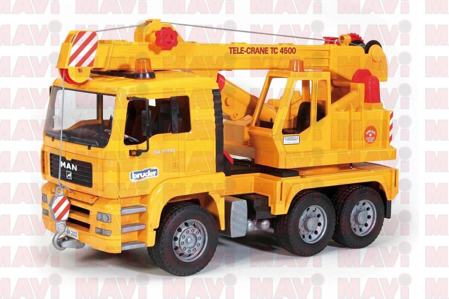 Jucarie Bruder, camion Man cu macara, 1:16, 425x175x242 mm # 02754