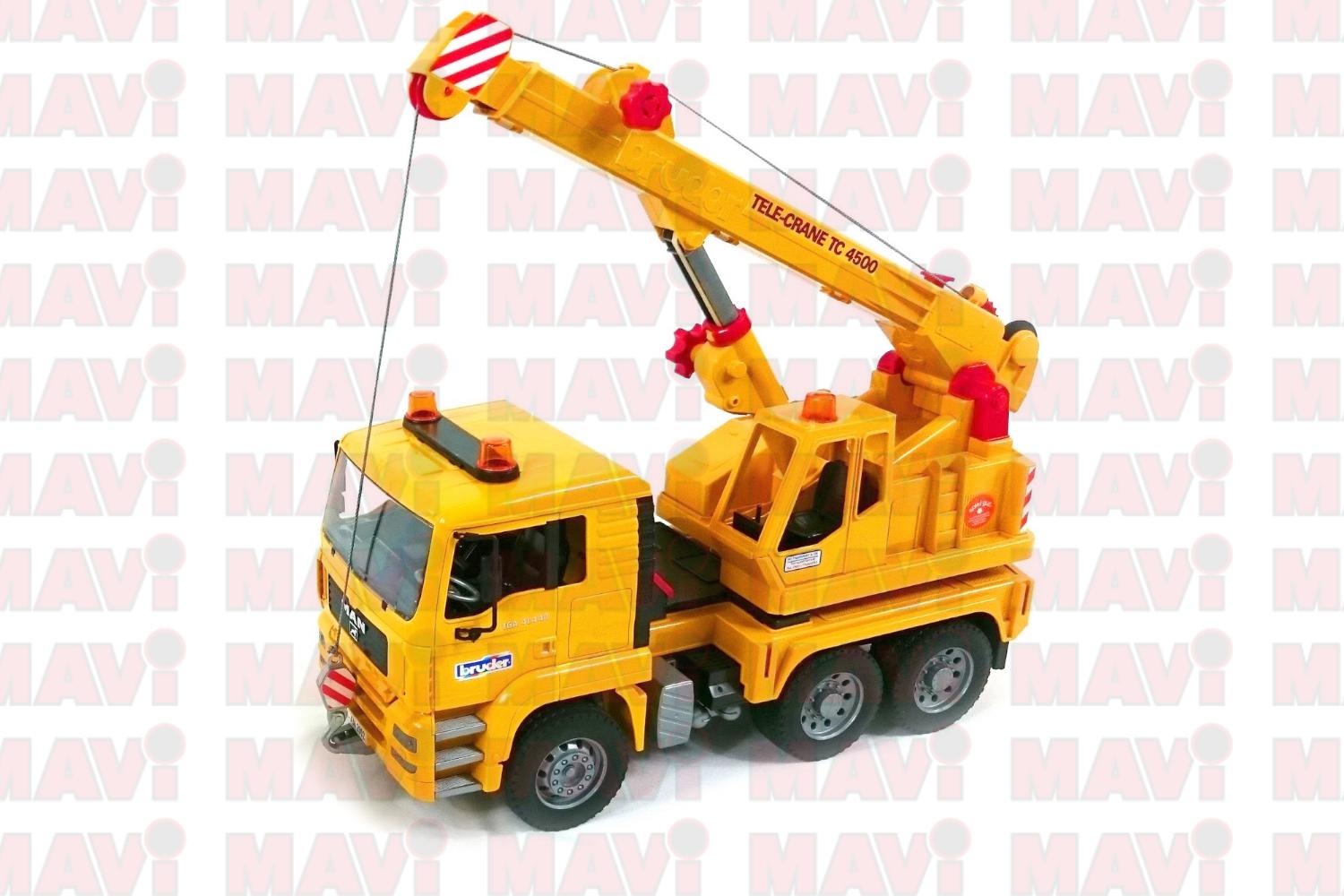 Jucarie Bruder, camion Man cu macara, 1:16, 425x175x242 mm # 02754