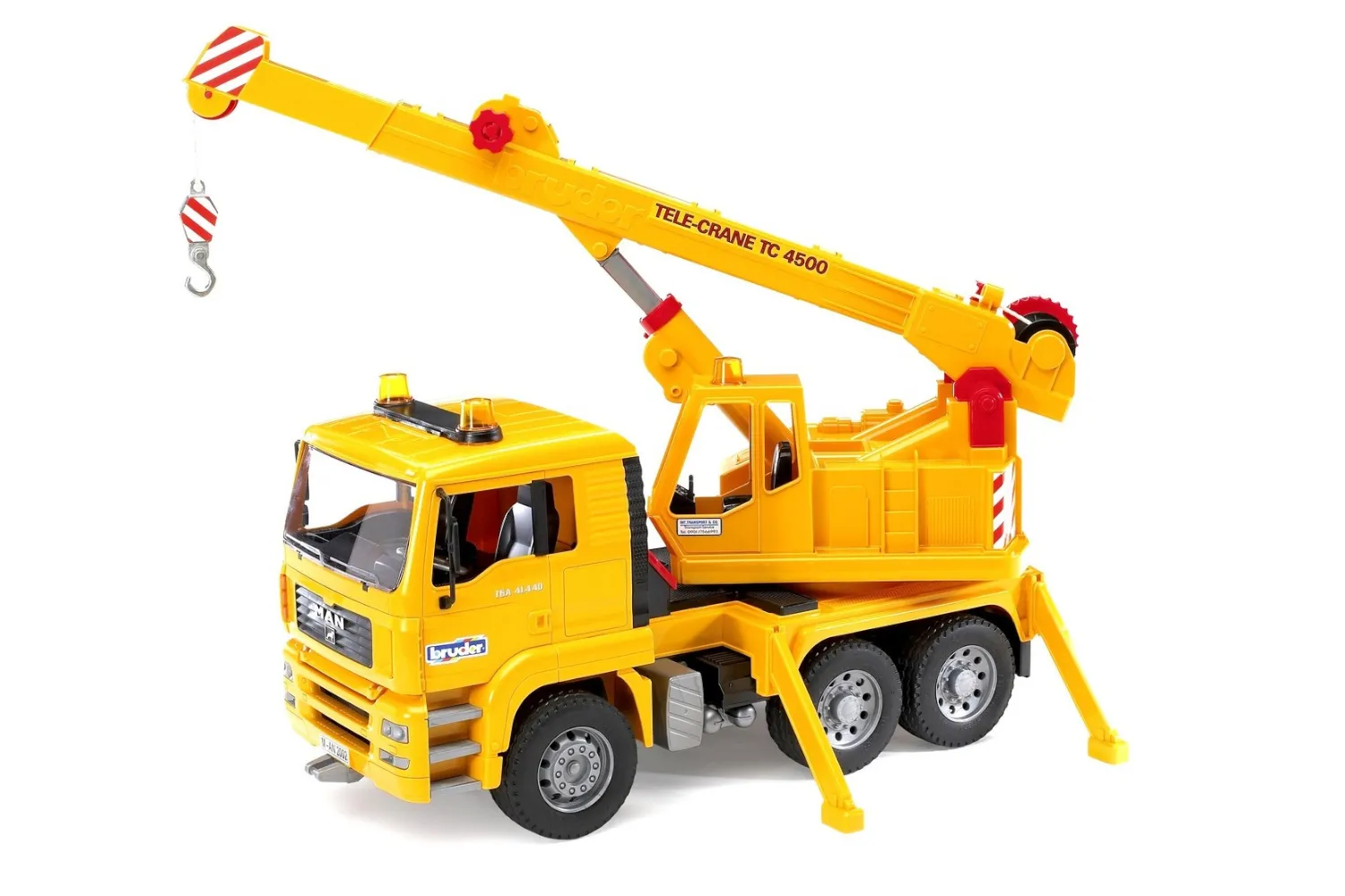 Jucarie Bruder, camion Man cu macara, 1:16, 425x175x242 mm # 02754