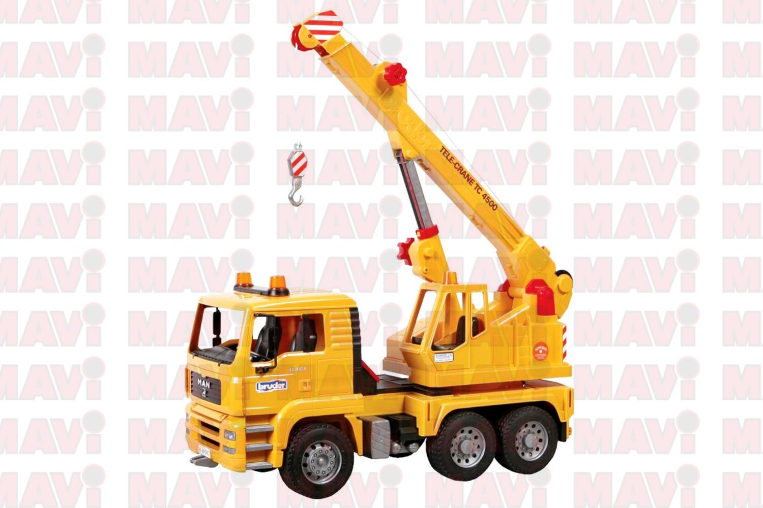 Jucarie Bruder, camion Man cu macara, 1:16, 425x175x242 mm # 02754