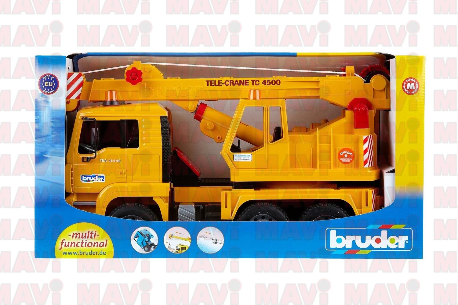 Jucarie Bruder, camion Man cu macara, 1:16, 425x175x242 mm # 02754