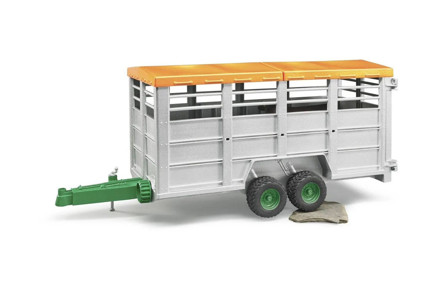 Jucarie Bruder, remorca pentru vite cu o vaca, 1:16, 482x171x202 mm # 02227