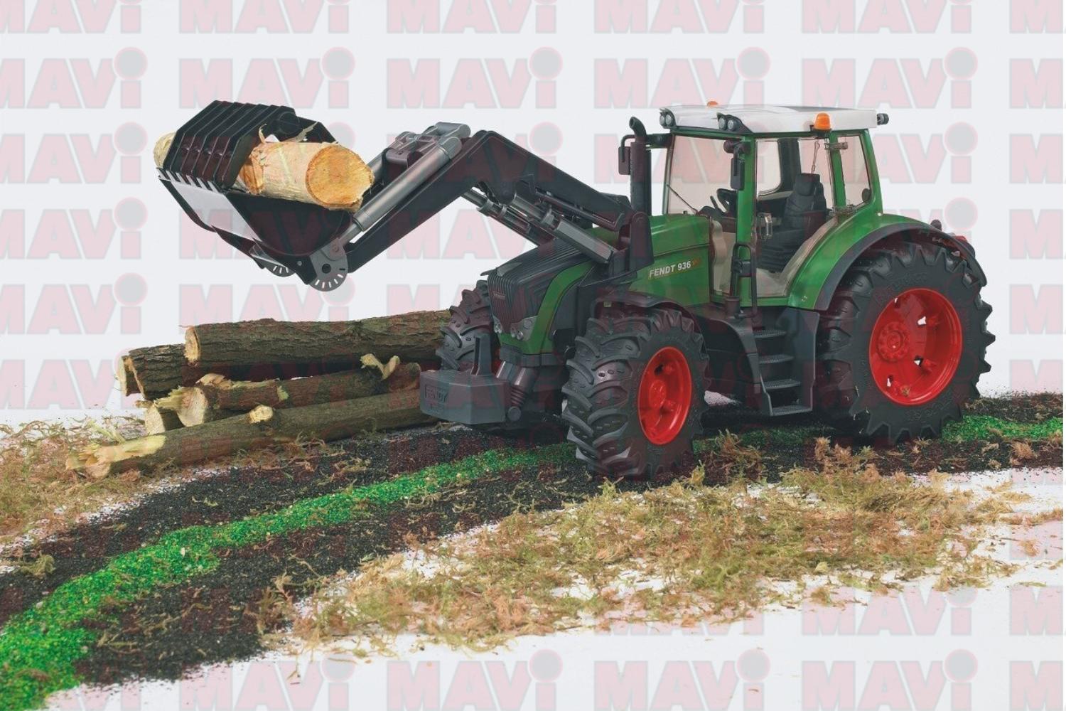 Jucarie Bruder tractor Fendt Favorit 936 Vario cu incarcator frontal 1:16, 445x175x200 mm # 03041