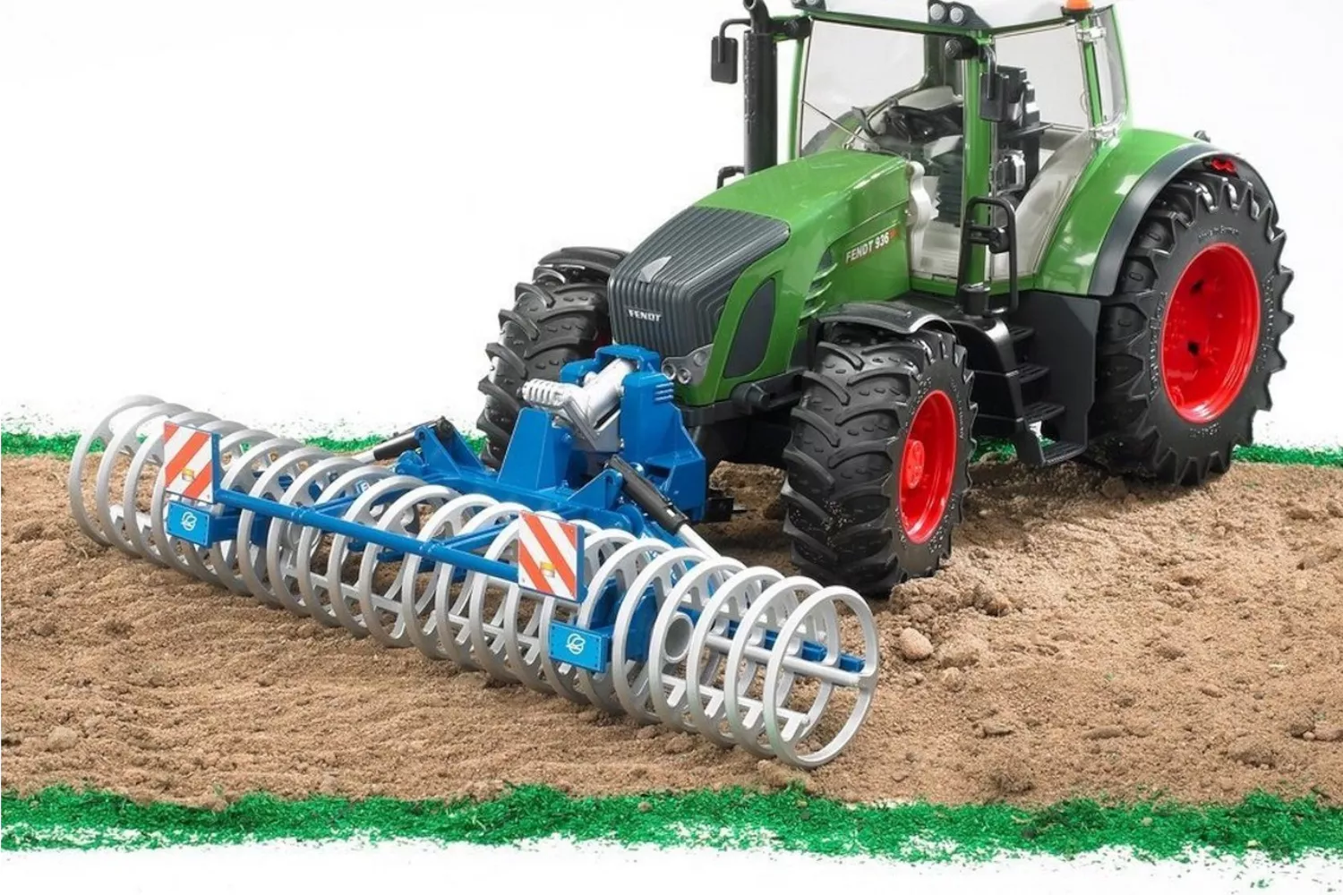 Jucarie Bruder tavalug frontal Lemken Variopack K 1:16, 380x150x120 mm # 02222