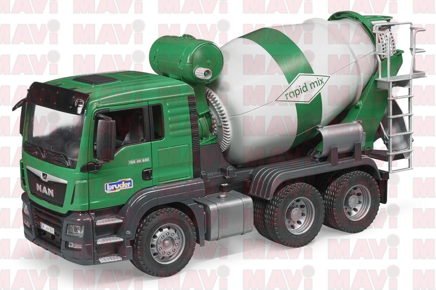 Jucarie Bruder, camion Man Tgs malaxor beton, 1:16, 508x185x264 mm # 03710