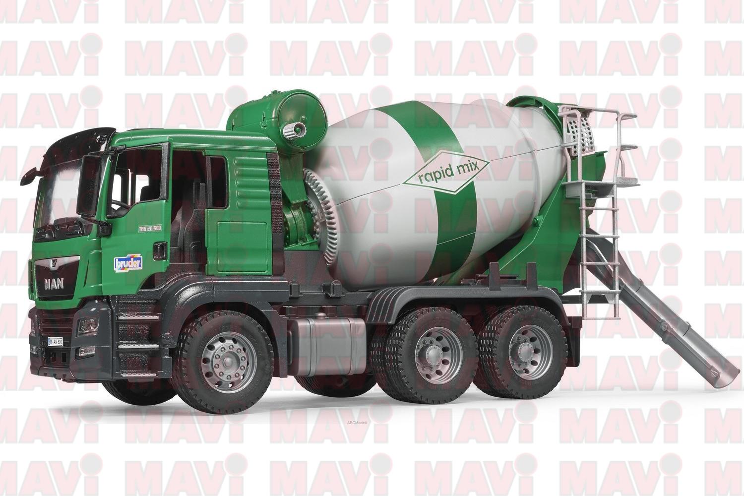 Jucarie Bruder, camion Man Tgs malaxor beton, 1:16, 508x185x264 mm # 03710