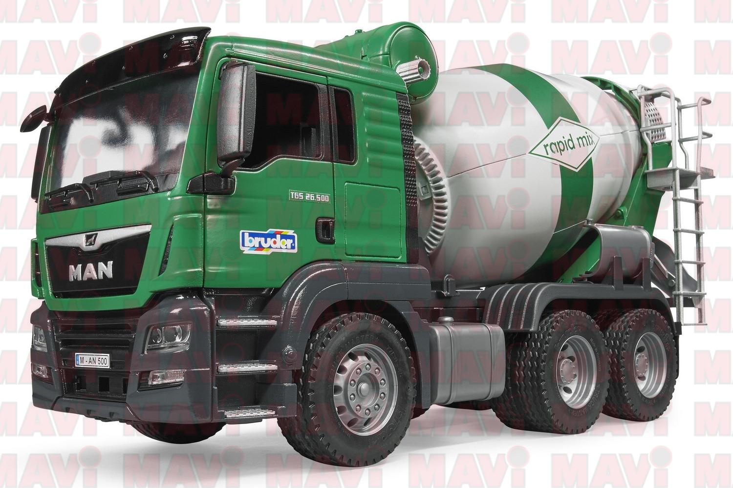 Jucarie Bruder, camion Man Tgs malaxor beton, 1:16, 508x185x264 mm # 03710