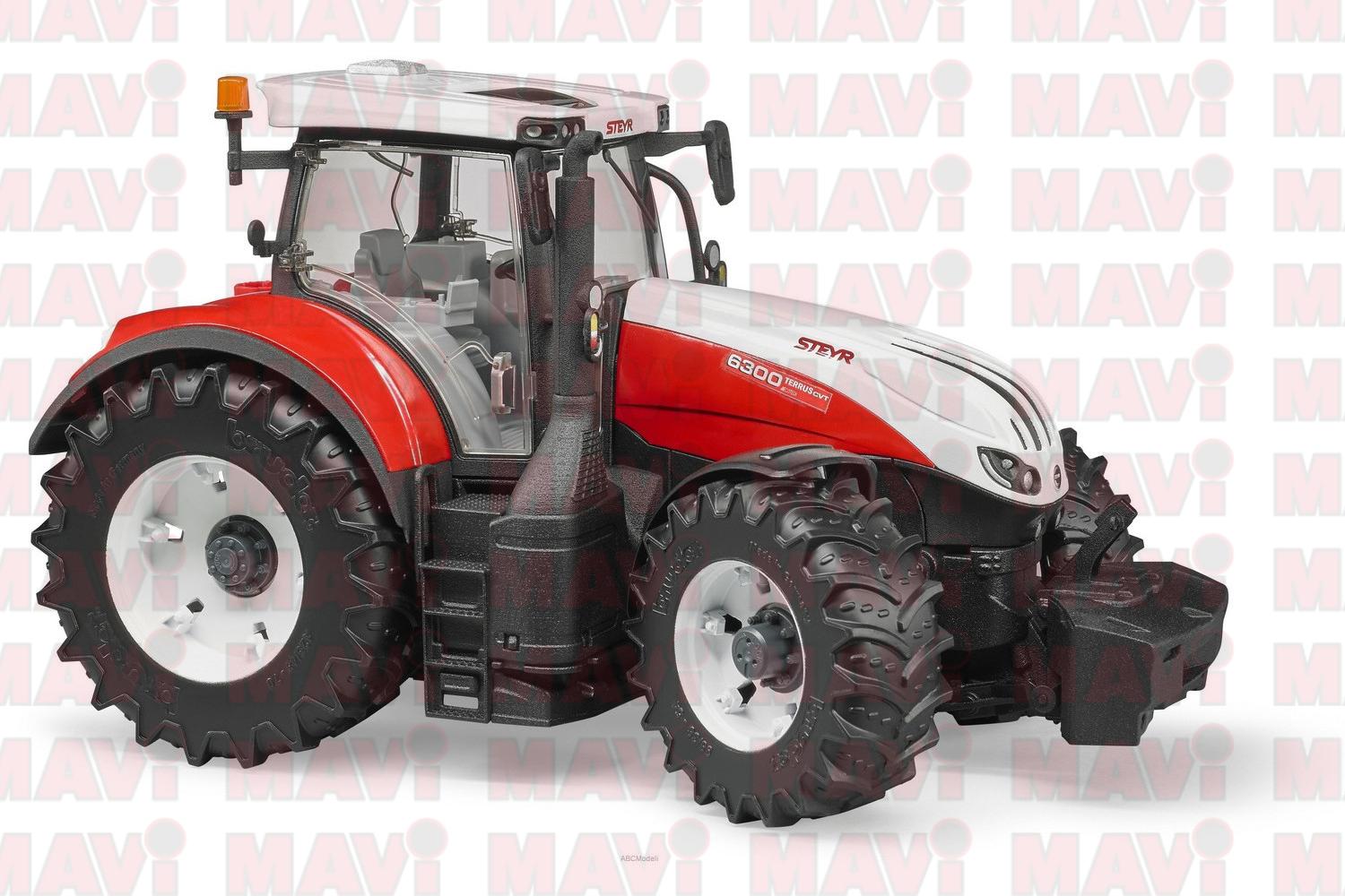 Jucarie mare utilaj-Tractor agricol Steyr Terrus 6300 Bruder-MAVI