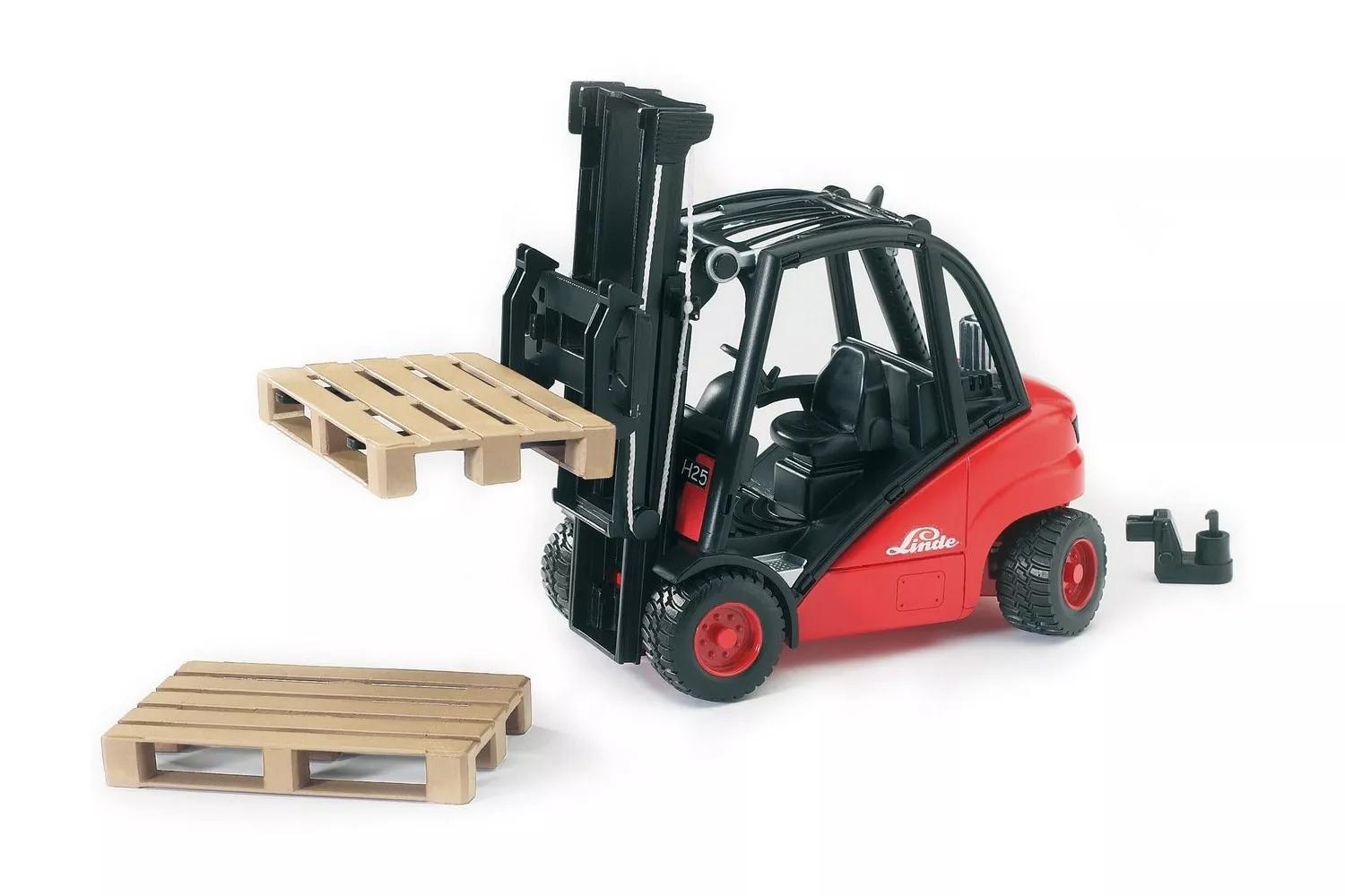 Jucarie Bruder, motostivuitor Line H30D cu 2 paleti, 1:16, 290x92x220 mm # 02511